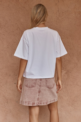 Sass Salore Printed Tee - PEONY PRINT PINK