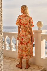 Fate & Becker Elodie Midi Shirt Dress - PETAL MULTI