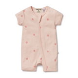 Wilson & Frenchy Petit Soleil Organic Boyleg Zipsuit - Pale Pink