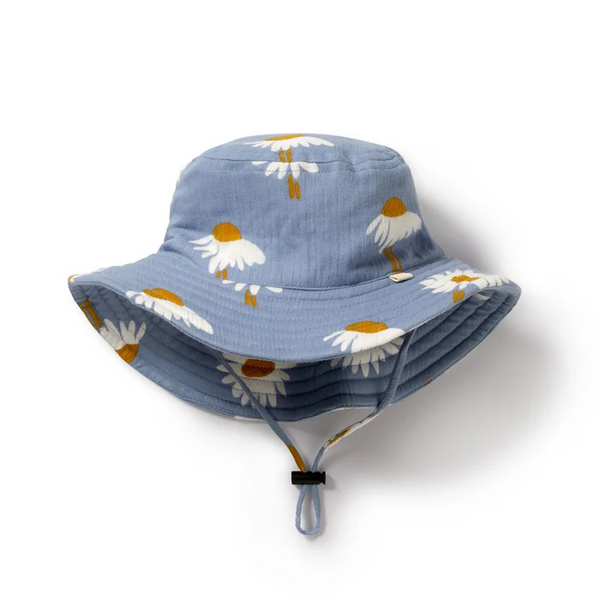 Wilson & Frenchy Daisy Floral Crinkle Sun Hat