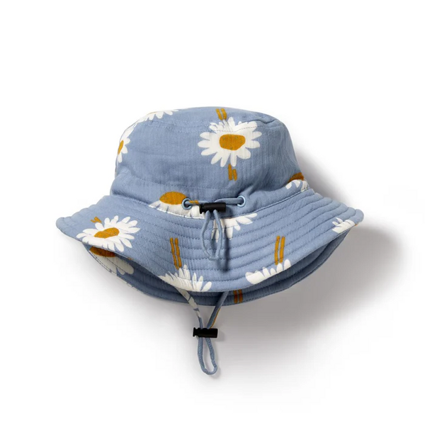 Wilson & Frenchy Daisy Floral Crinkle Sun Hat