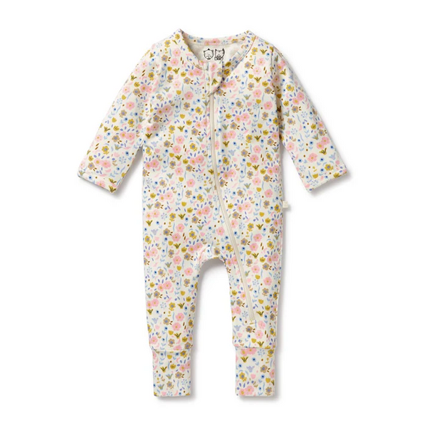 Wilson & Frenchy Zipsuit With Feet - Ava Floral