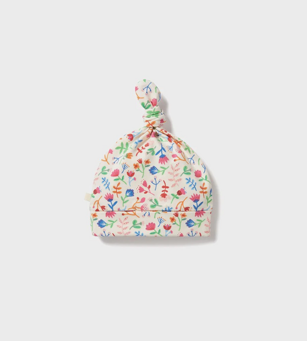Wilson & Frenchy Tropical Garden Organic Knot Hat - Floral