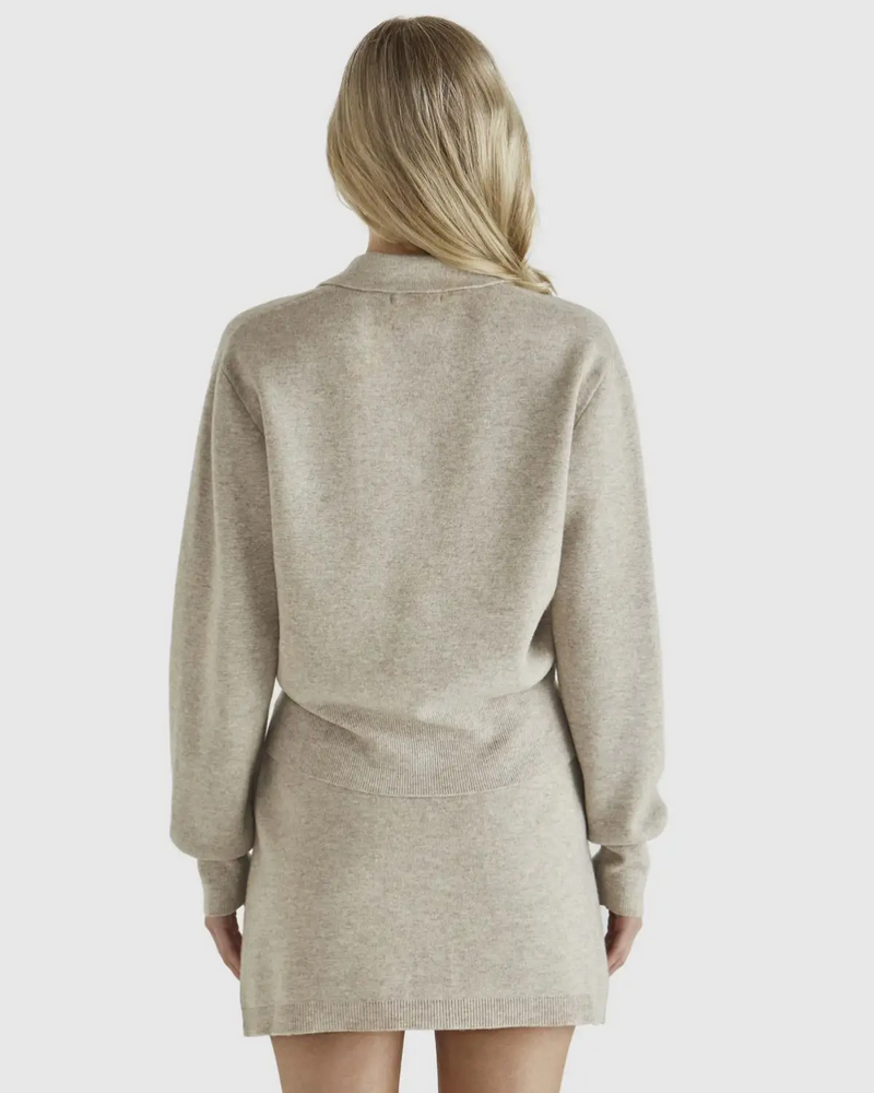 Sass Baldwin Knit Jacket - Oatmeal