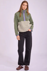 Billabong Horizen Mock Neck Half Zip Top - TREEHUGGER