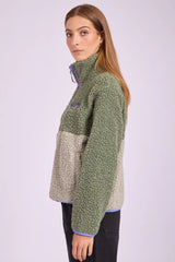 Billabong Horizen Mock Neck Half Zip Top - TREEHUGGER