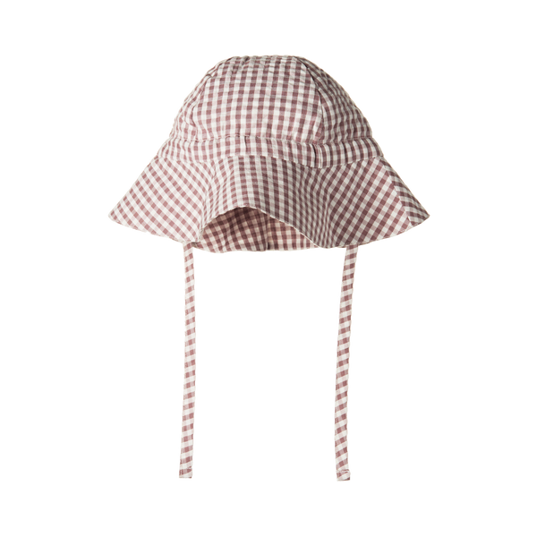 Nature Baby Gingham Sunhat - Twilight Check