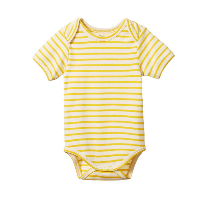 Nature Baby Short Sleeve Bodysuit - Sunburst Stripe