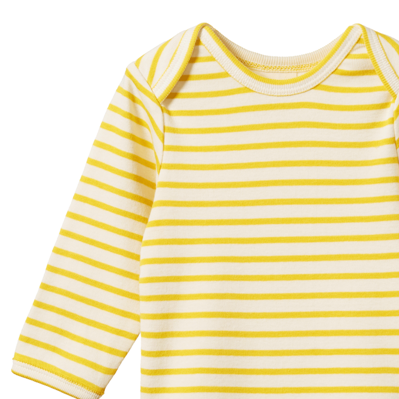 Nature Baby Long Sleeve Bodysuit - Sunburst Stripe