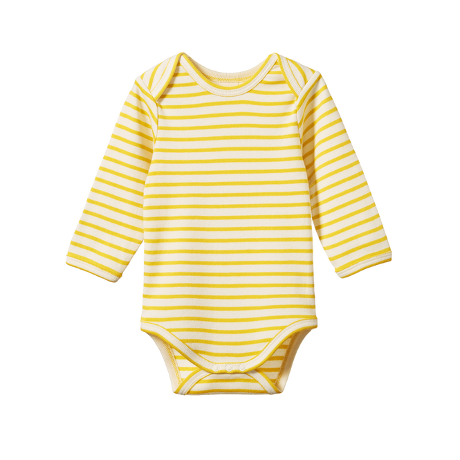 Nature Baby Long Sleeve Bodysuit - Sunburst Stripe