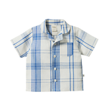 Nature Baby Guthrie Shirt Linen - Clyde Check