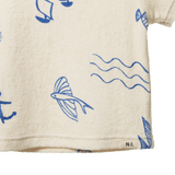 Nature Baby River Tee Terry- Atlantic Print