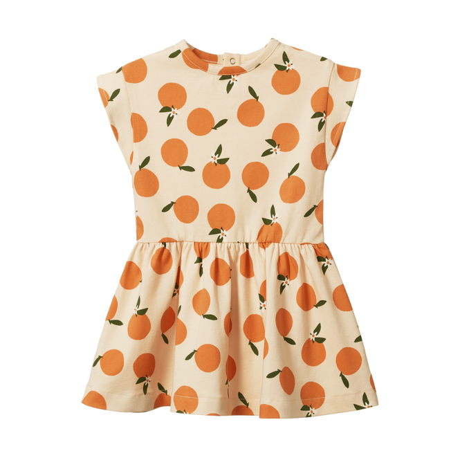 Nature Baby Twirl Dress - Orange Blossom