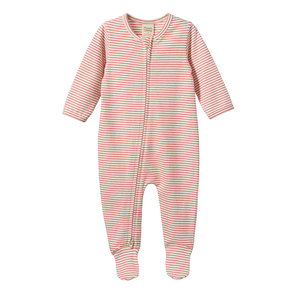 Nature Baby Dreamlands Suit - Red Pinstripe