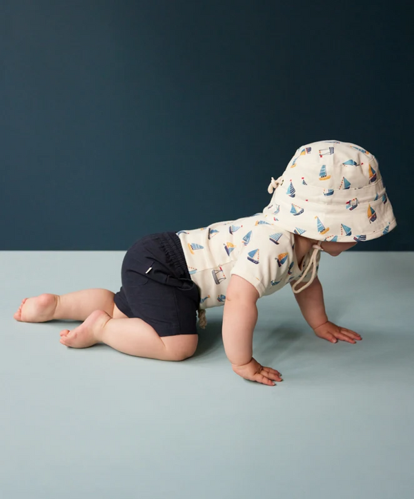 Nature Baby Bucket Sunhat - Regatta Print