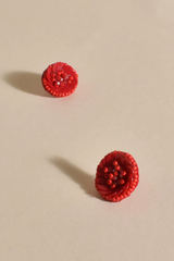 Adorne Sequin Flower Stud Earrings