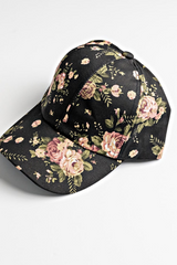 Stilen Floral Cap - Black