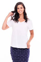 Betty Basics Ava Tee - White