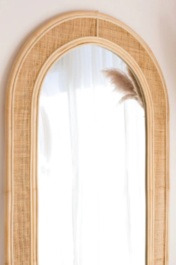 Rattan Arch Mirror