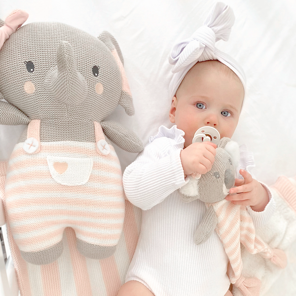 Living Textiles Huggable Toy - Girl Elephant