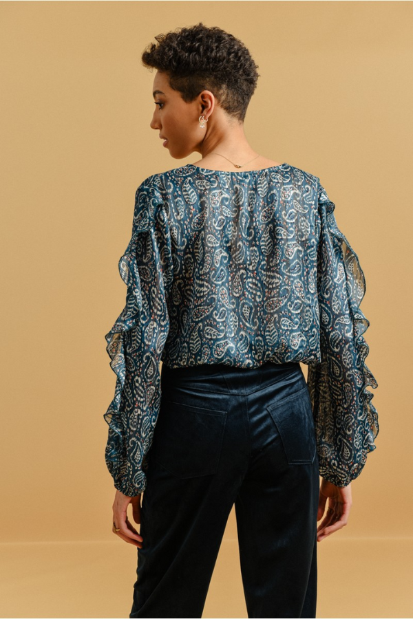 Molly Bracken Kelly Blouse - Duck Blue