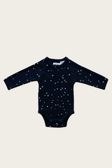 Jamie Kay Organic L/S Bodysuit - Tiny Stars Black Iris