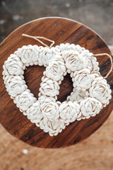 Floral Shell Love Heart - Small
