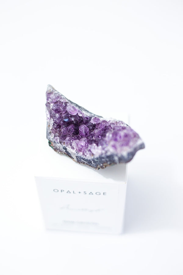 Opal & Sage Amethyst Crystal