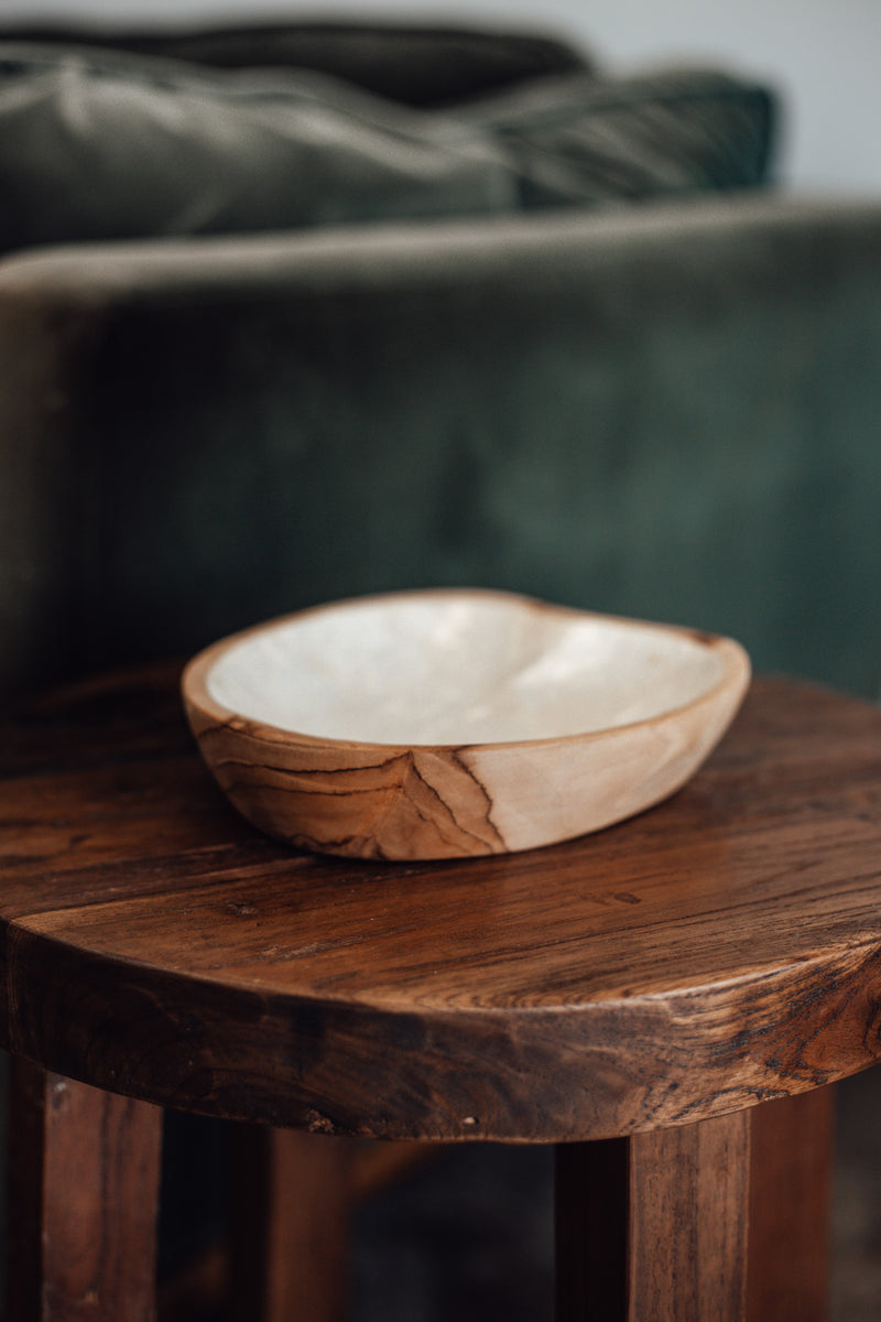 Timber Bowl with Shell Inlay