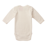 Nature Baby Cotton Long Sleeve Bodysuit NATURAL