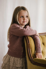 Jamie Kay Cable Cardigan - French Rose
