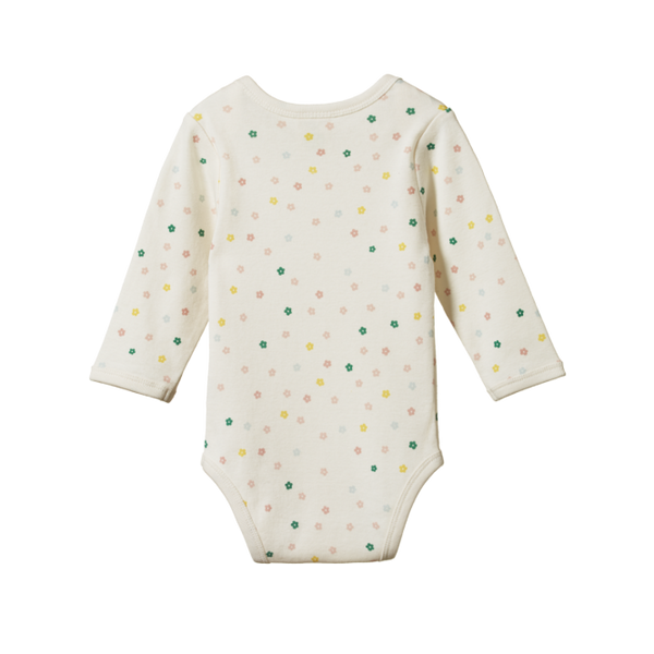 Nature Baby Cotton L/S Bodysuit - Flora Print