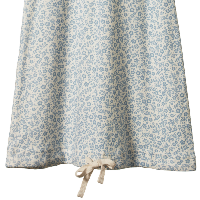 Nature Baby Cotton Gown - Daisy Belle Blue