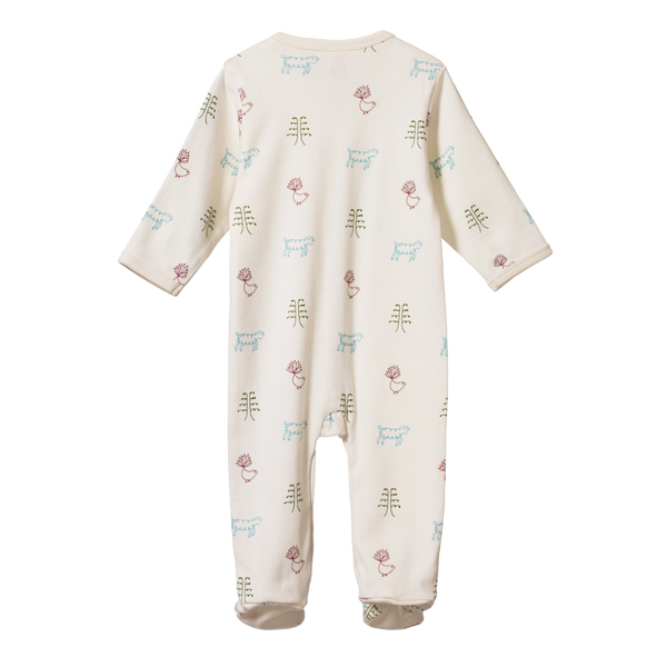 Nature Baby Cotton Stretch & Grow - NB Print