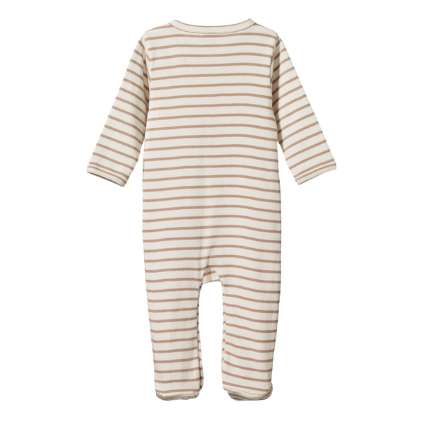 Nature Baby Cotton Stretch and Grow - Nougat Sailor Stripe