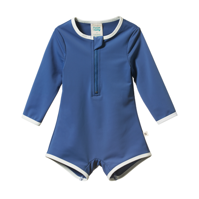 Nature Baby One Piece Bathing Trunks - Tide