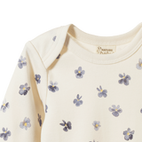 Nature Baby L/S Body Suit - Pressed Pansy