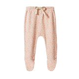 Nature Baby Footed Rompers - Willow Daphne Print