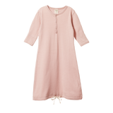 Nature Baby Pointelle Sleeping Gown - Rose Bud